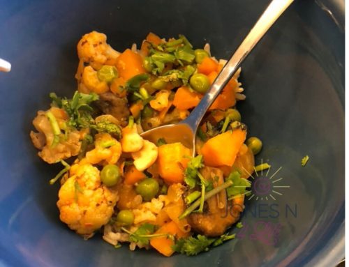 A little Veggie Thai in the crockpot makes a perfect fall dish